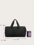 Black Minimalist Travel Bag Large Capacity Double Handle