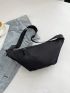 Black Fanny Pack Minimalist Large Capacity For Daily