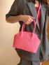 Fashion Argyle Handheld Clip Bag Simple Satchel Bag For Women