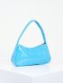 Medium Hobo Bag Solid Color Top Handle Minimalist Style