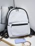 Oversized Classic Backpack Hollow Out Detail