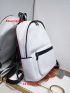 Oversized Classic Backpack Hollow Out Detail