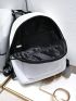 Oversized Classic Backpack Hollow Out Detail