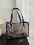 Fashionable Tote Bag Double Handle Clear Design