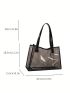 Fashionable Tote Bag Double Handle Clear Design