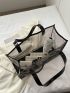 Fashionable Tote Bag Double Handle Clear Design