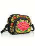 Women's Embroidered Bag, Double Sided Embroidered Canvas Coin Purse, Mobile Phone Bag