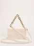 Mini Flap Square Bag Embossed Detail Minimalist