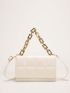 Mini Flap Square Bag Embossed Detail Minimalist