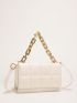 Mini Flap Square Bag Embossed Detail Minimalist