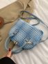 Small Dome Bag Braided Design Double Handle