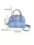 Small Dome Bag Braided Design Double Handle