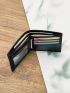 Solid Color Small Wallet Ultra Thin Fold Over