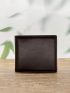 Solid Color Small Wallet Ultra Thin Fold Over