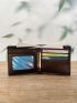 Solid Color Small Wallet Ultra Thin Fold Over