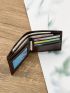 Solid Color Small Wallet Ultra Thin Fold Over