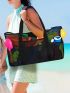 Children's Beach Toy Storage Bag Mesh Beach Tote Bag Suitable For Travel & Shopping