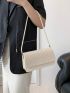 Small Straw Bag Colorblock Flap For Vacation