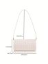 Small Straw Bag Colorblock Flap For Vacation