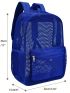 Heavy Duty Semi-Transparent Mesh Backpack, See Through College Backpack with Padded Shoulder Straps for Swimming, Outdoor Sports