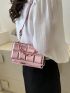 Mini Square Bag Chain Decor Flap Adjustable Strap