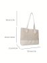 Small Straw Bag Braided Detail Zipper Double Handle