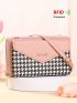 Women's Small Crossbody Wallet, Multi Zippers Metal Decor Shoulder Bag For Phone, Portable Handbag