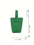 Mini Bucket Bag Polyester Letter Graphic No-closure Minimalist