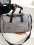 Large Fashion Travel Bag Double Handle Zipper Polyester