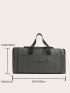 Large Fashion Travel Bag Double Handle Zipper Polyester