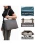 Women Laptop Tote Bag with 15.6 Inch Computer Compartment Zipper Pockets Large Capacity Canvas Shoulder Handbag Purse