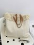 Stylish And Versatile Letter Large Capacity Shoulder Tote Bag