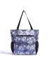 ESVAN Original Floral Water Resistant Large Tote Bag Shoulder Bag for Gym Beach Travel  Work Yoga Nurse Teacher Daily Bags