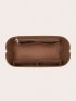 Felt Storage Bag, Coffee Brown Inner Support Bag , Makeup Bag Insert Organizer