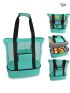 1pc Large Capacity Mesh Swimming Beach Bag