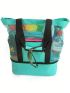 1pc Large Capacity Mesh Swimming Beach Bag