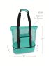 1pc Large Capacity Mesh Swimming Beach Bag