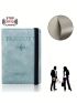 Passport Case Letter Embossed Multi-Function Multi-Compartment Travel Rfid Passport Bag