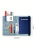 Passport Case Letter Embossed Multi-Function Multi-Compartment Travel Rfid Passport Bag