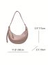 Minimalist Hobo Bag Medium Zipper Adjustable Strap