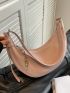 Minimalist Hobo Bag Medium Zipper Adjustable Strap