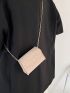 Mini Flap Square Bag Fashionable Crocodile Embossed Chain Felt