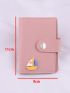 Boat Decor Card Holder Snap Button Pink