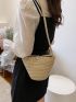 Fashion Woven Straw Shoulder Bag Female Crossbody Bag For Women Summer Beach Handbag