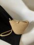 Fashion Woven Straw Shoulder Bag Female Crossbody Bag For Women Summer Beach Handbag