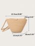 Fashion Woven Straw Shoulder Bag Female Crossbody Bag For Women Summer Beach Handbag