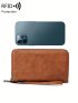 MIYIN Women's Wallet Rfid Blocking Zip Around Wallet Large Capacity Long Purse Credit Card Card Holder