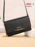 Women's Small Crossbody Wallet, Multi Zipper Metal Decor Shoulder Bag For Phone, Portable Hand Bag