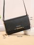 Women's Small Crossbody Wallet, Multi Zipper Metal Decor Shoulder Bag For Phone, Portable Hand Bag