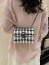 Mini Square Bag Plaid Pattern Flap Chain